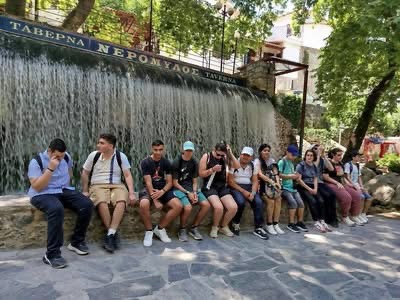 Φωτογραφία των μαθητών στο Πλανητέρο
